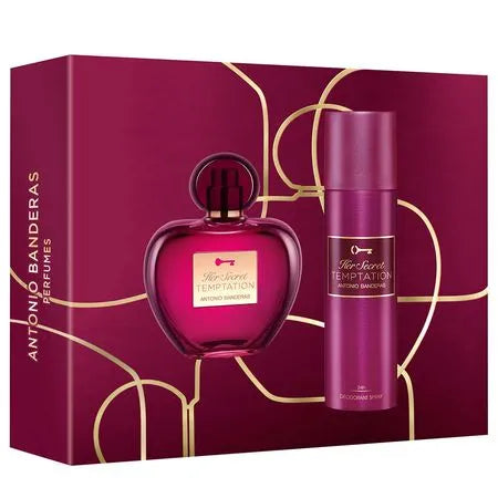 Coffret Banderas Her Secret Temptation Kit - Perfume Feminino EDT + Desodorante Spray Kit